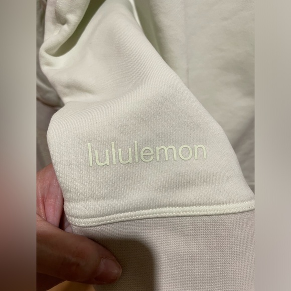 Lululemon Perfectly Oversized Crew Neck Sweater XL/XXL Light Green & Grey - Picture 9 of 9